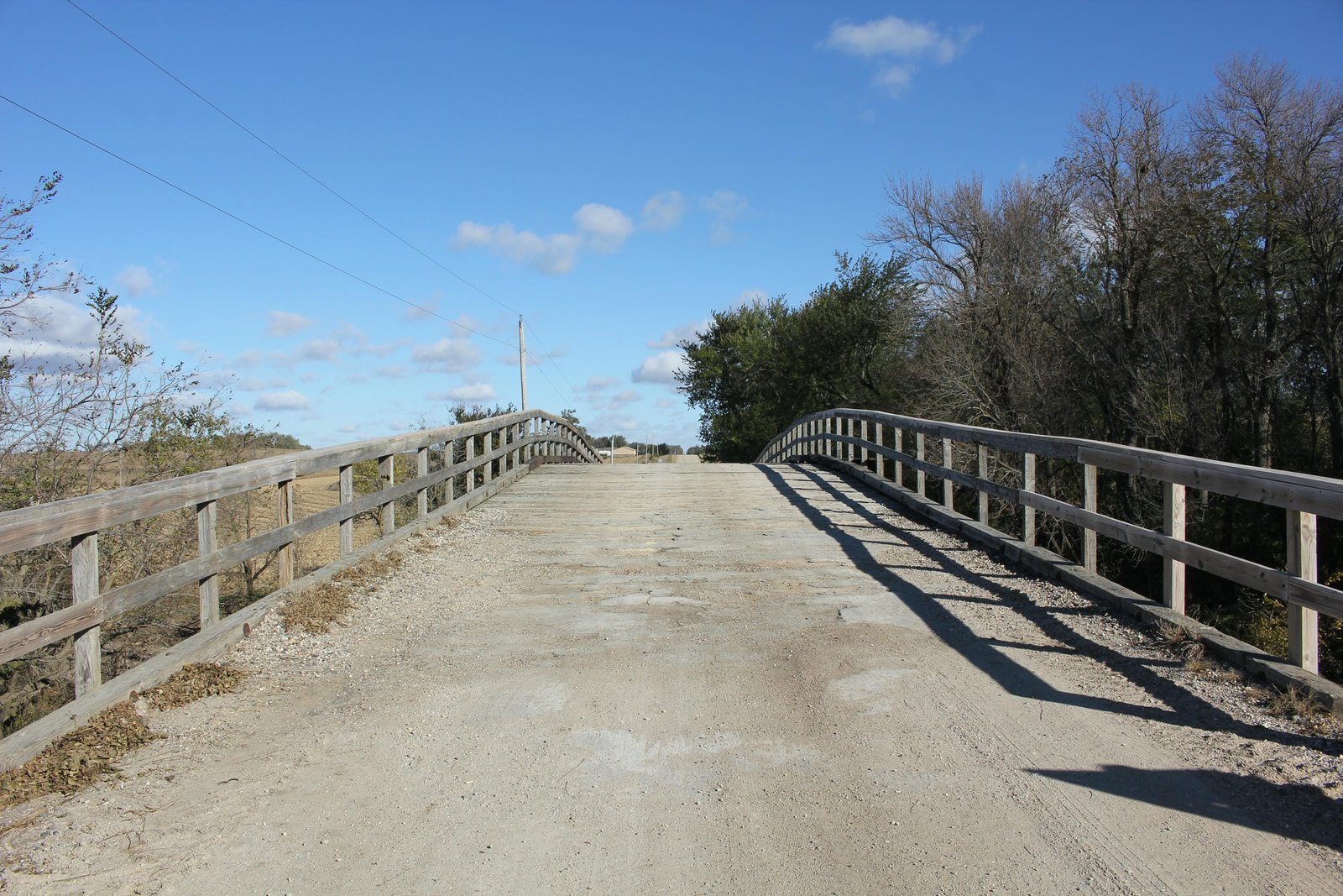 Looking north